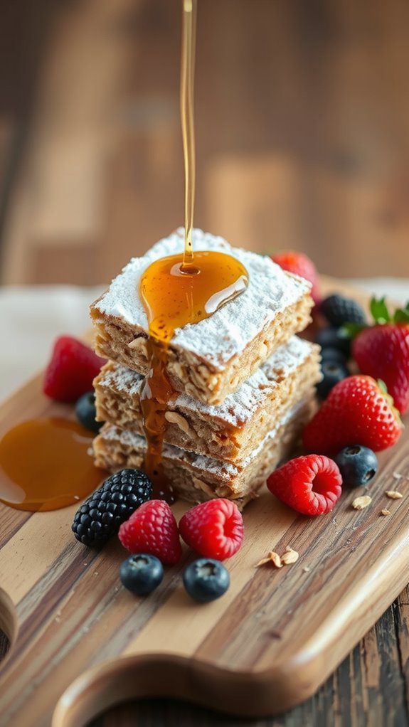 elevate oatmeal bar presentation