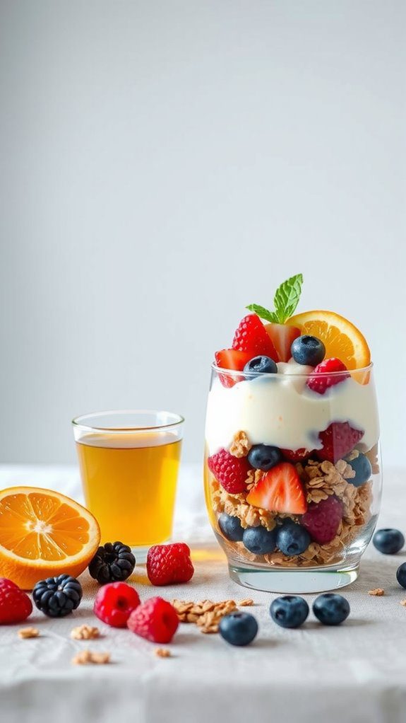 elevate parfait with drinks