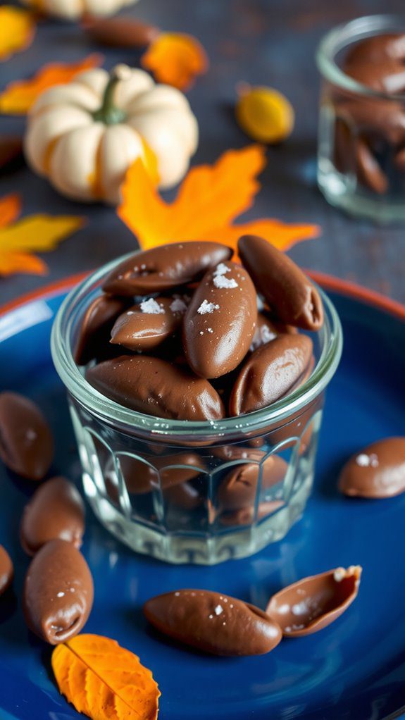 elevated chocolate seed presentation