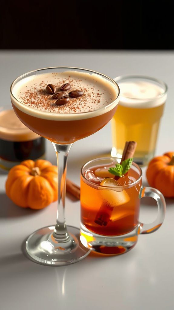 fall inspired drink pairings