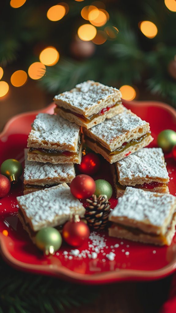 festive cookie bar presentation