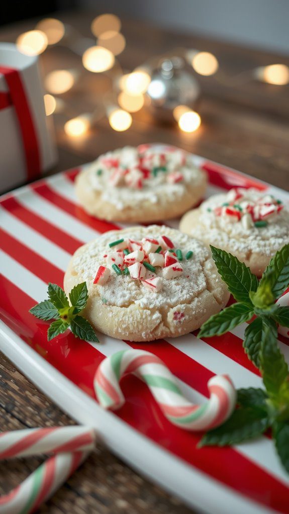 festive cookie platter presentation