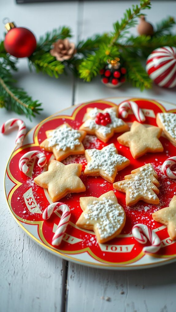 festive cookie platter presentation