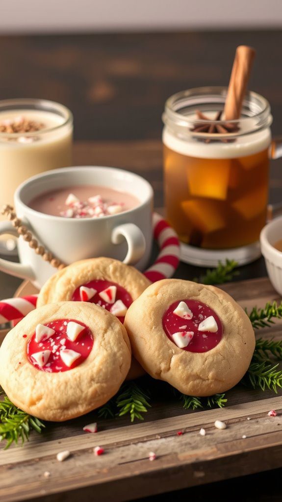 festive drink and cookie pairings