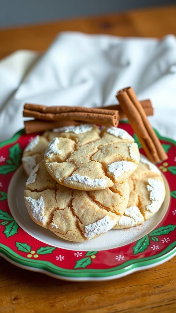 festive holiday cookie presentation