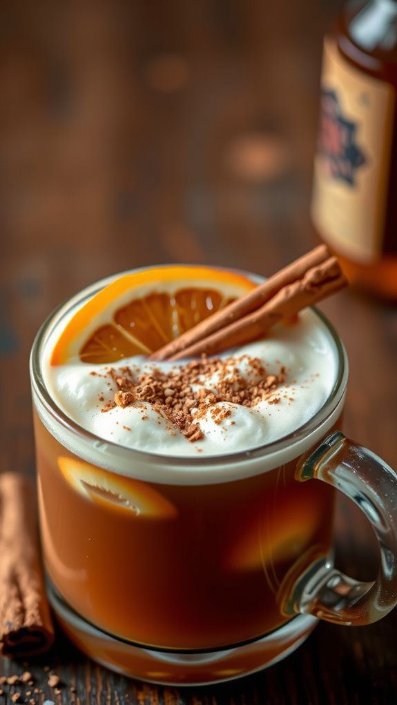 festive hot beverage presentation