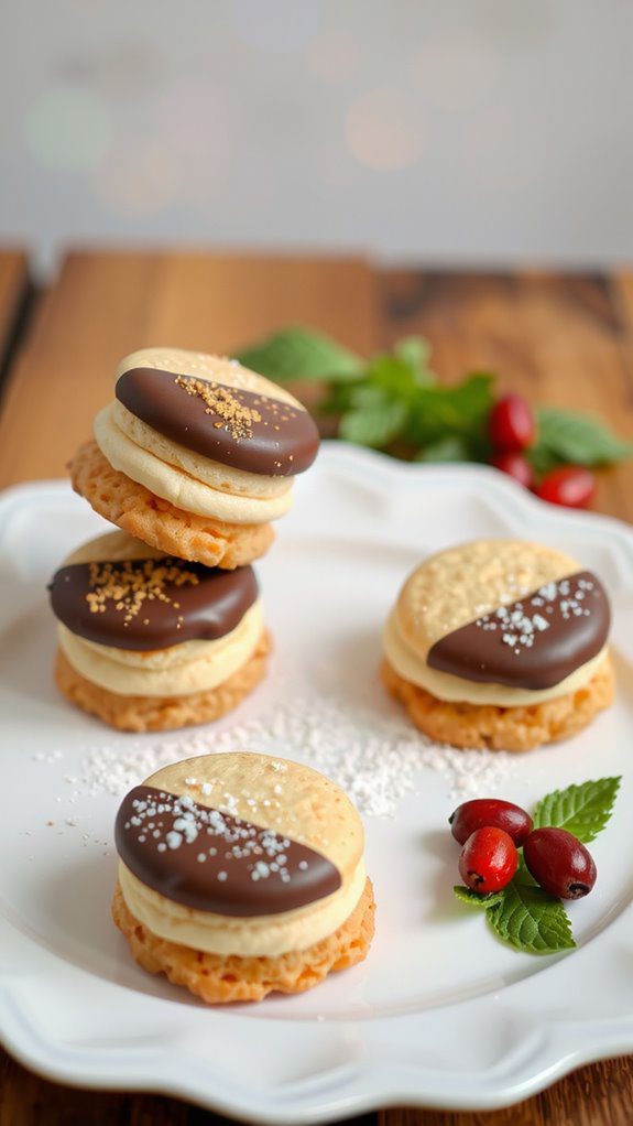 festive macaroon plating tips