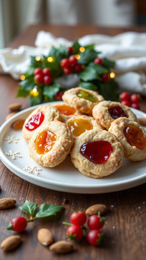 festive platter and decorations