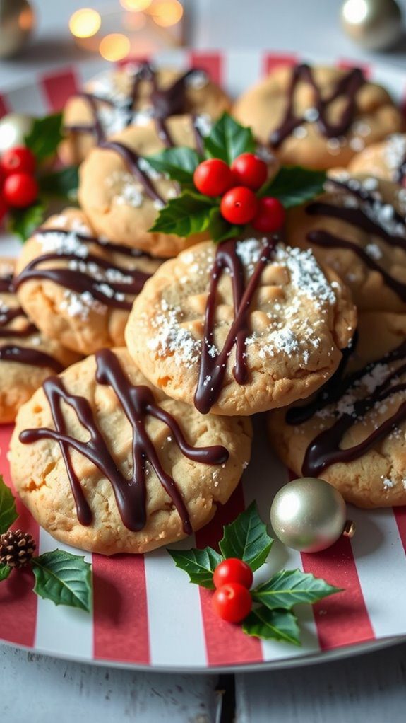 festive platter cookie presentation