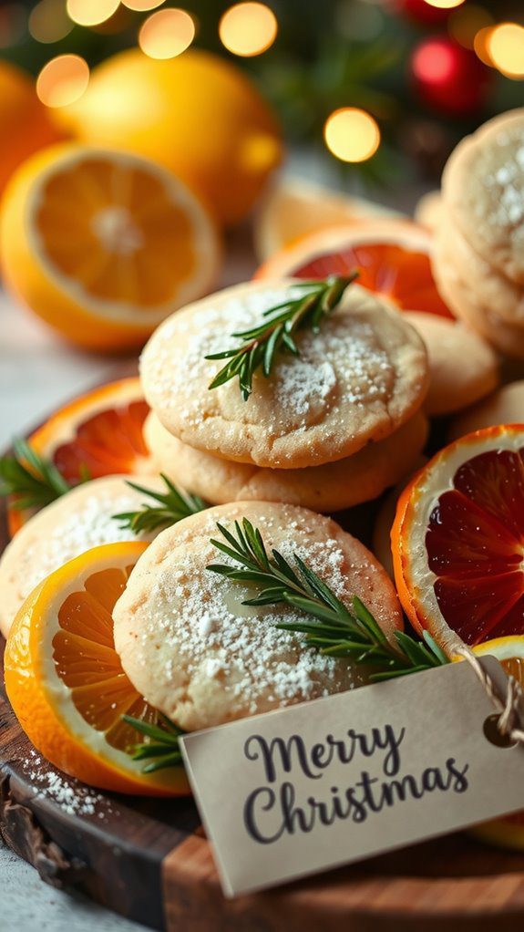 festive platter with decorations