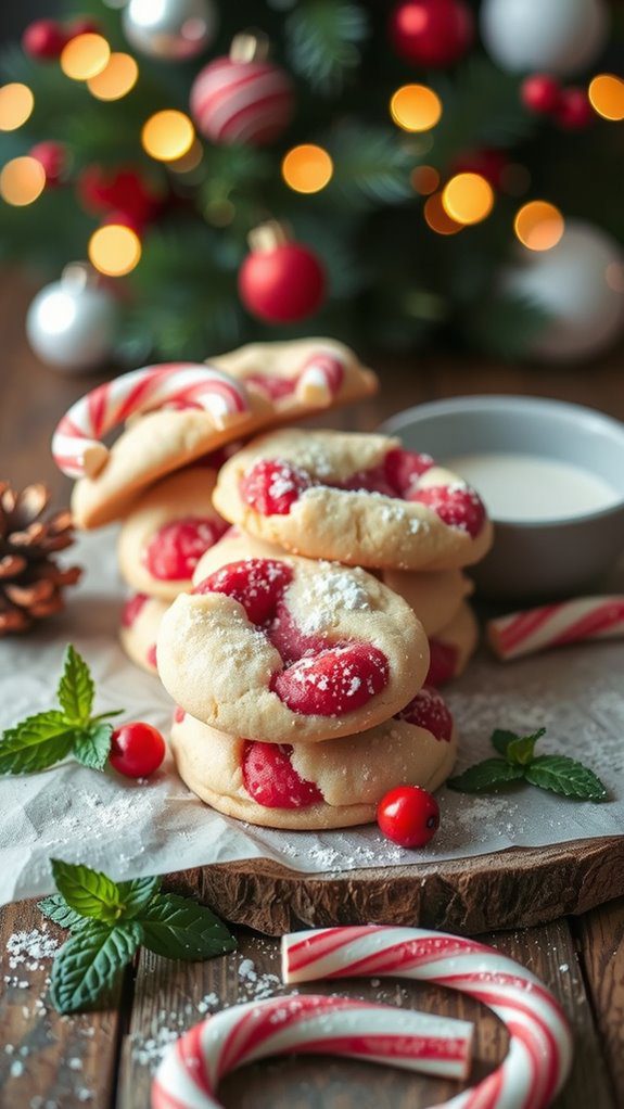 festive platter with decorations