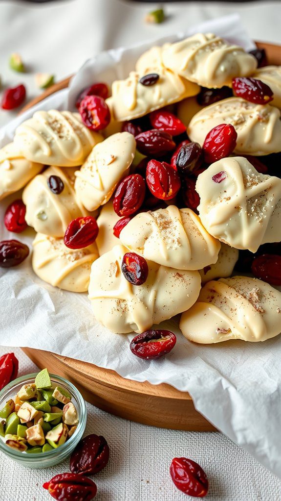 festive platter with decorations