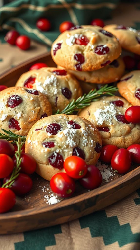festive platter with garnish