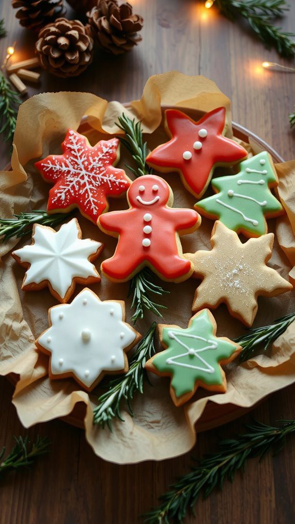 festive presentation enhances cookies