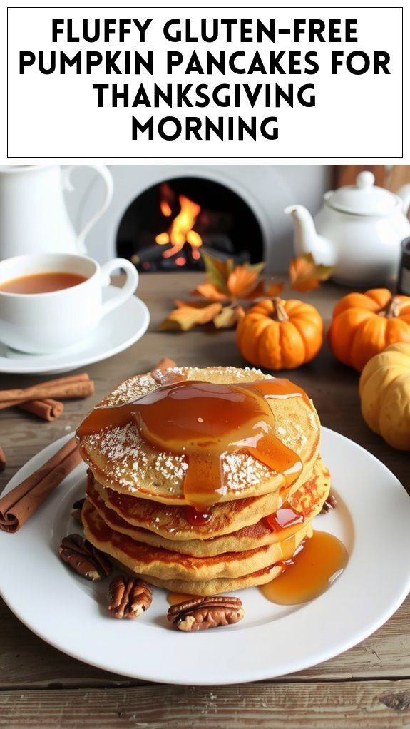Fluffy Gluten-Free Pumpkin Pancakes for Thanksgiving Morning