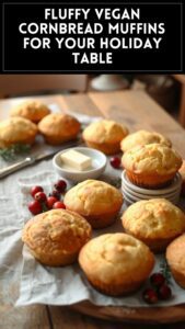 Fluffy Vegan Cornbread Muffins for Your Holiday Table