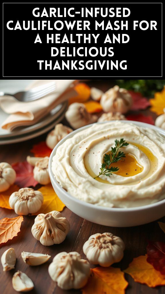 Garlic-Infused Cauliflower Mash for a Healthy and Delicious Thanksgiving