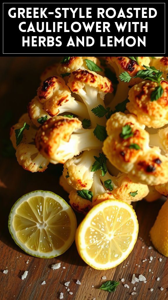 Greek-Style Roasted Cauliflower With Herbs and Lemon