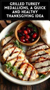 Grilled Turkey Medallions, a Quick and Healthy Thanksgiving Idea
