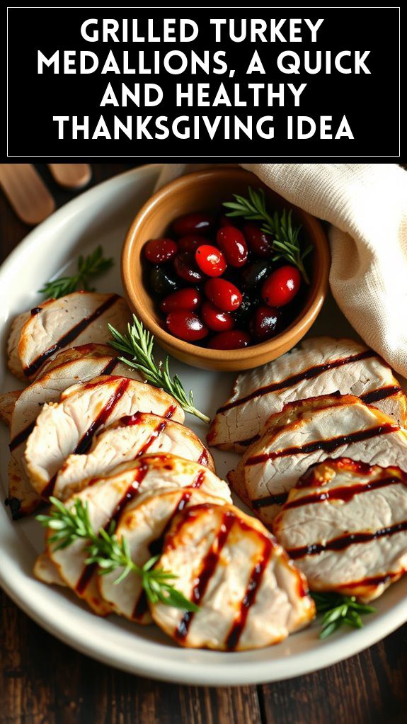 Grilled Turkey Medallions, a Quick and Healthy Thanksgiving Idea