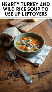 Hearty Turkey and Wild Rice Soup to Use Up Leftovers