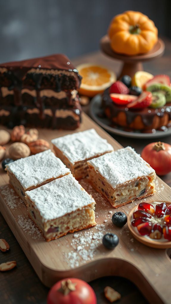 holiday cookie square pairings