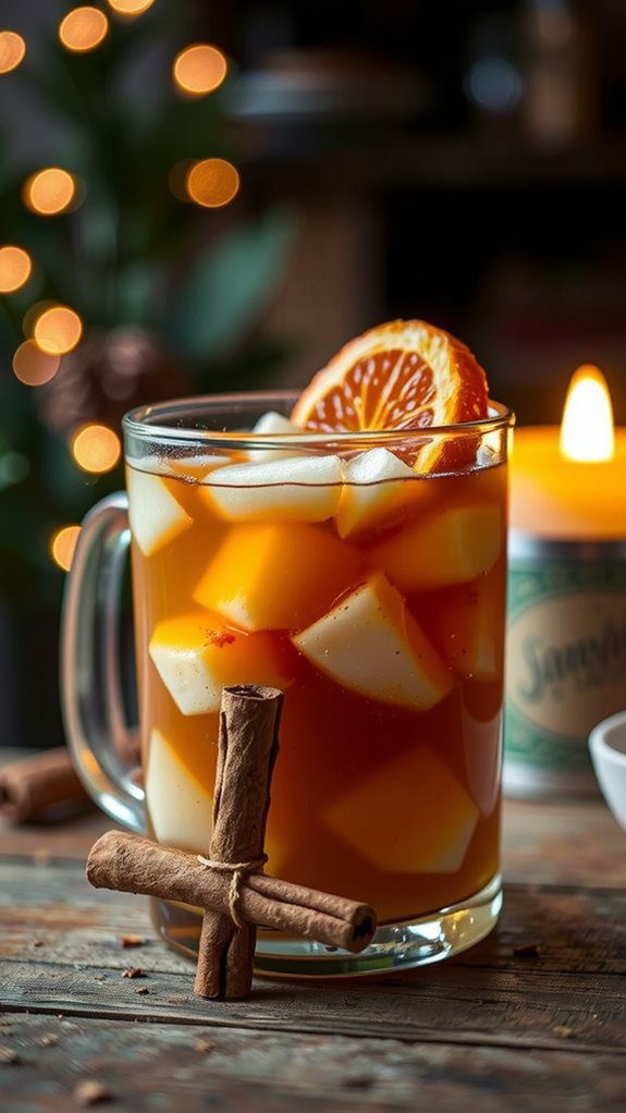 hot buttered rum presentation