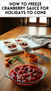 How to Freeze Cranberry Sauce for Holidays to Come