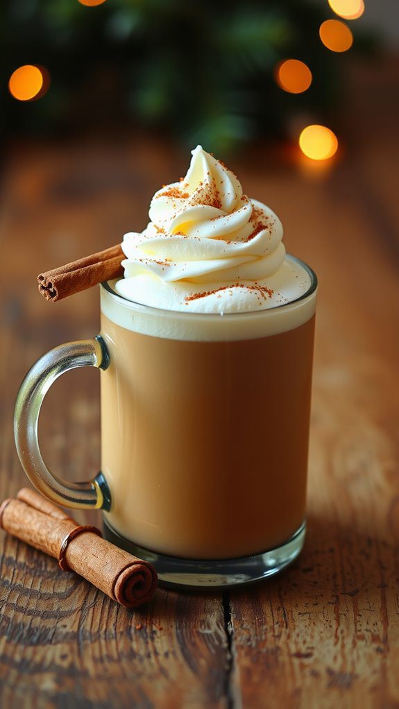inviting chai latte presentation