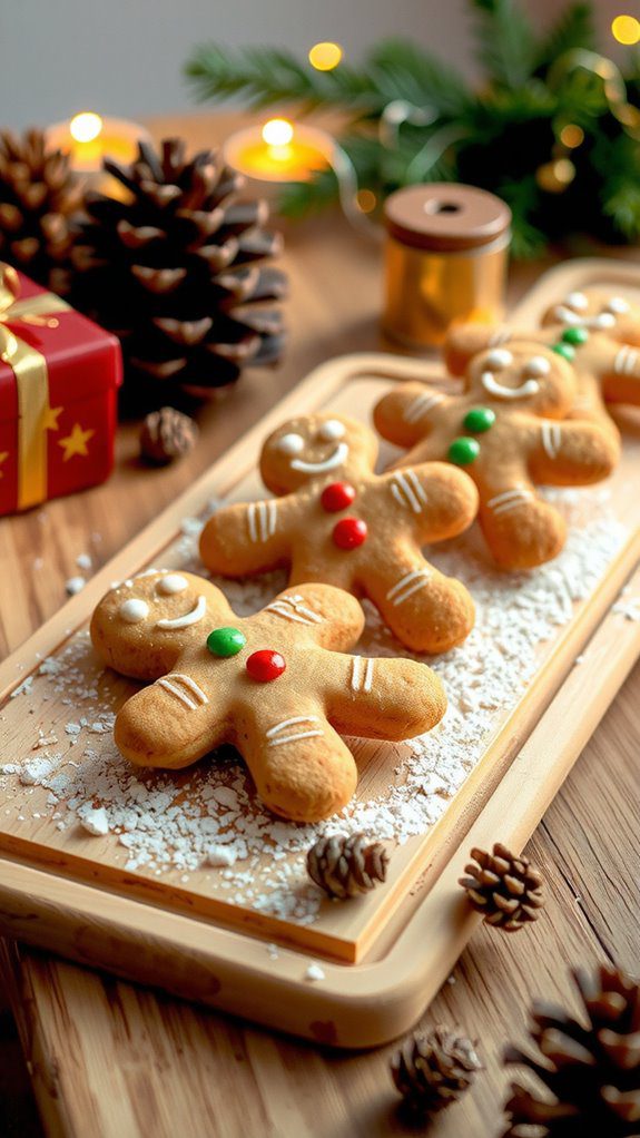 inviting festive cookie display