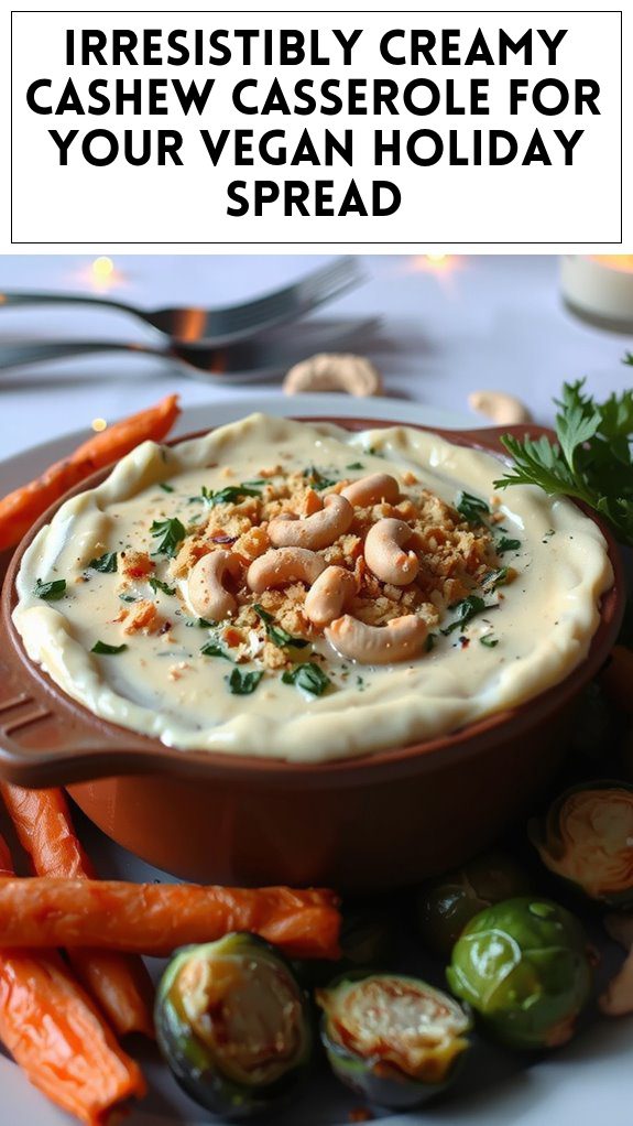 Irresistibly Creamy Cashew Casserole for Your Vegan Holiday Spread