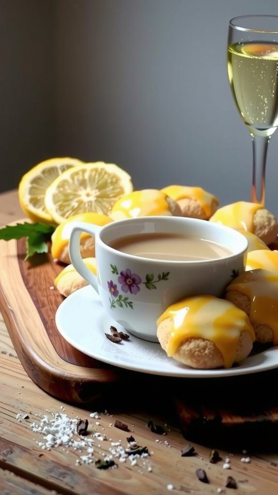 lemon cookies drink pairings