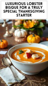Luxurious Lobster Bisque for a Truly Special Thanksgiving Starter