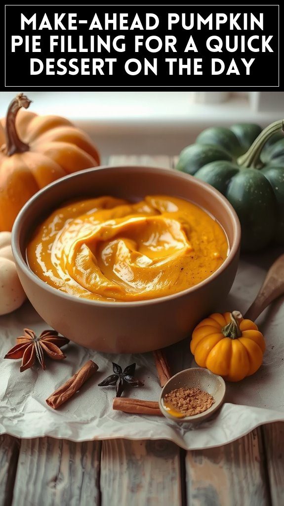 Make-Ahead Pumpkin Pie Filling for a Quick Dessert on the Day
