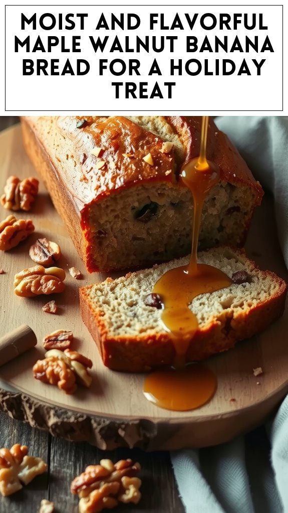 Moist and Flavorful Maple Walnut Banana Bread for a Holiday Treat