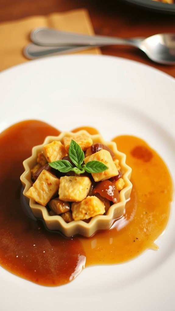 neat mold fresh herbs