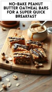 No-Bake Peanut Butter Oatmeal Bars for a Super Quick Breakfast