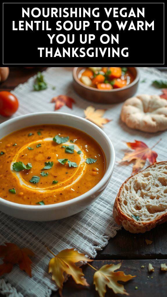 Nourishing Vegan Lentil Soup to Warm You Up on Thanksgiving