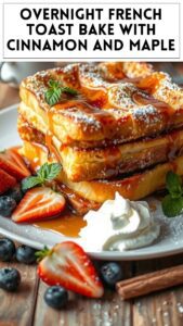 Overnight French Toast Bake With Cinnamon and Maple