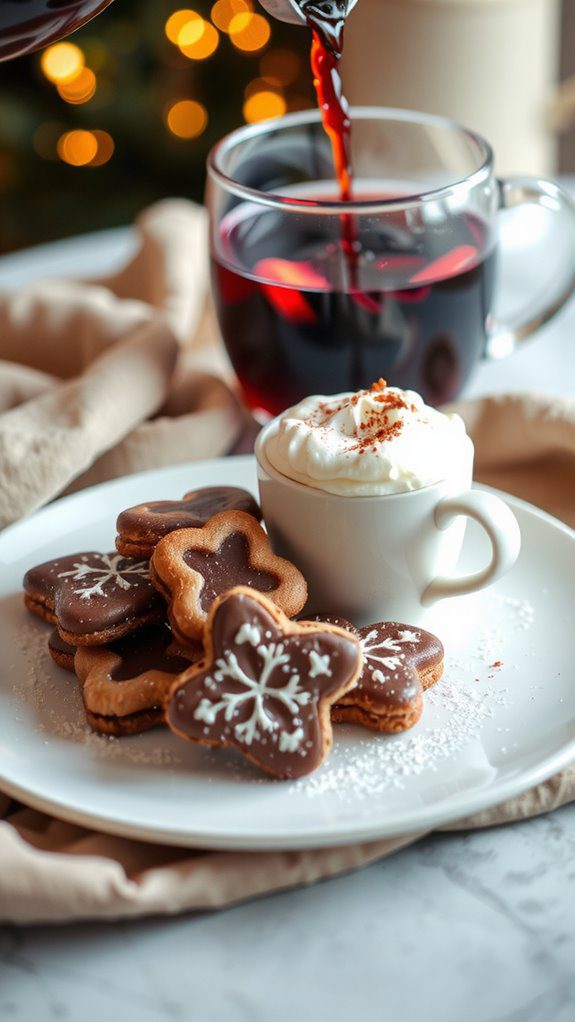 pair drinks with cookies