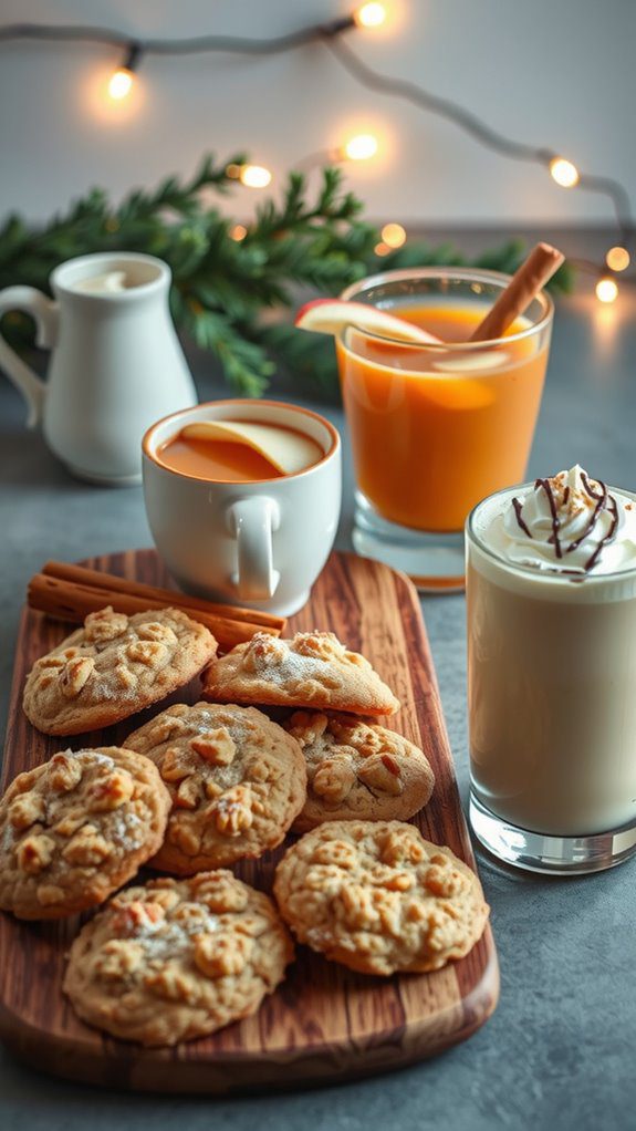 pair drinks with cookies