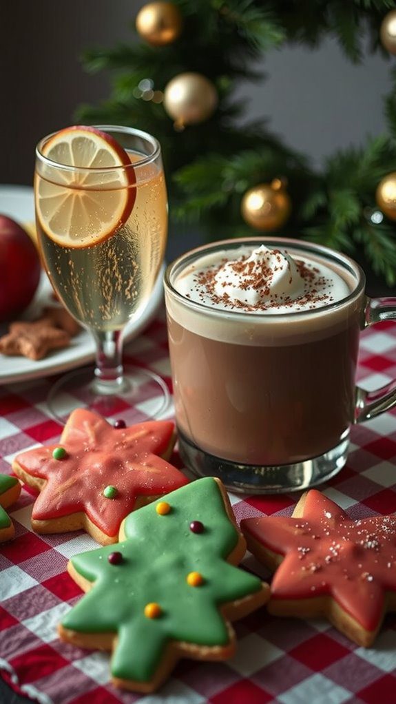 pair drinks with cookies