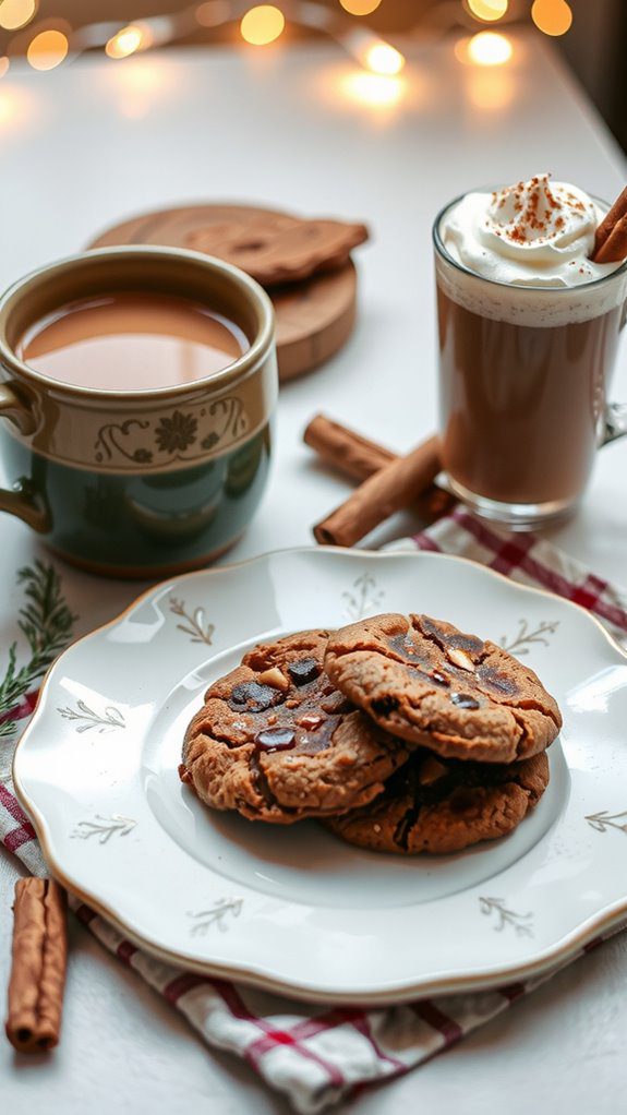 pair drinks with cookies