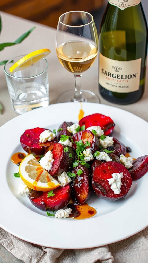 pair drinks with salad