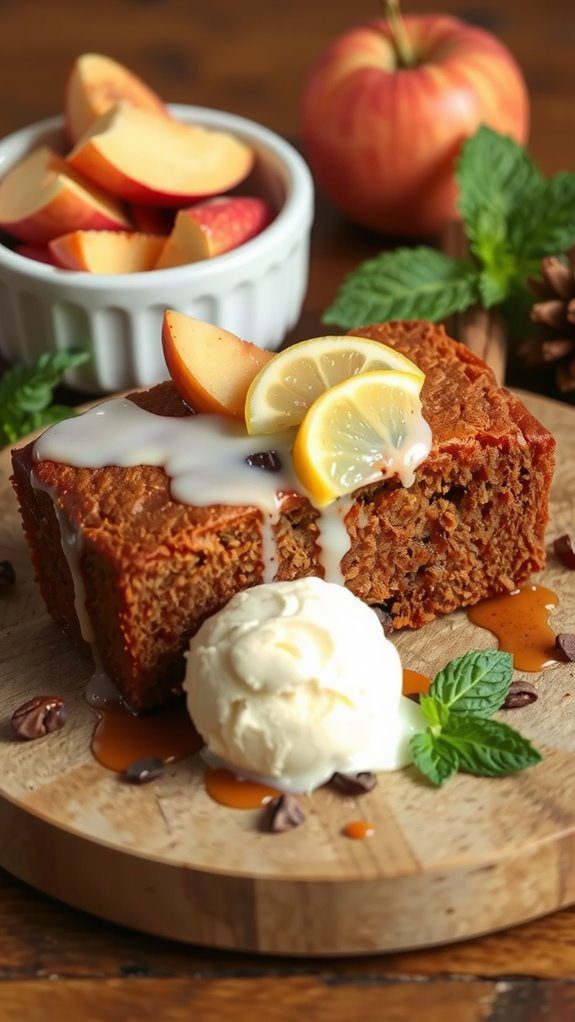 pair gingerbread with apples