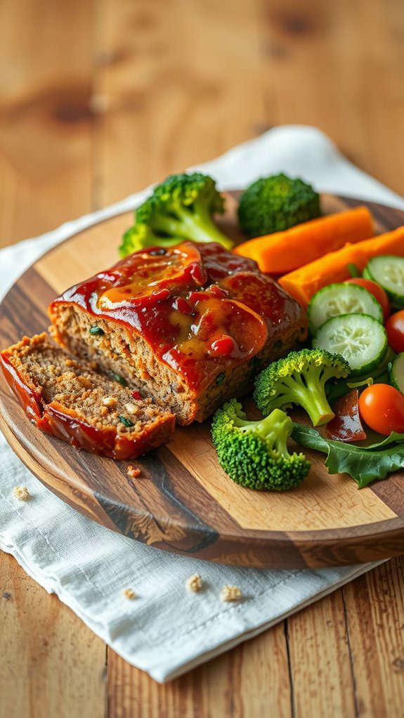pair hearty lentil loaf