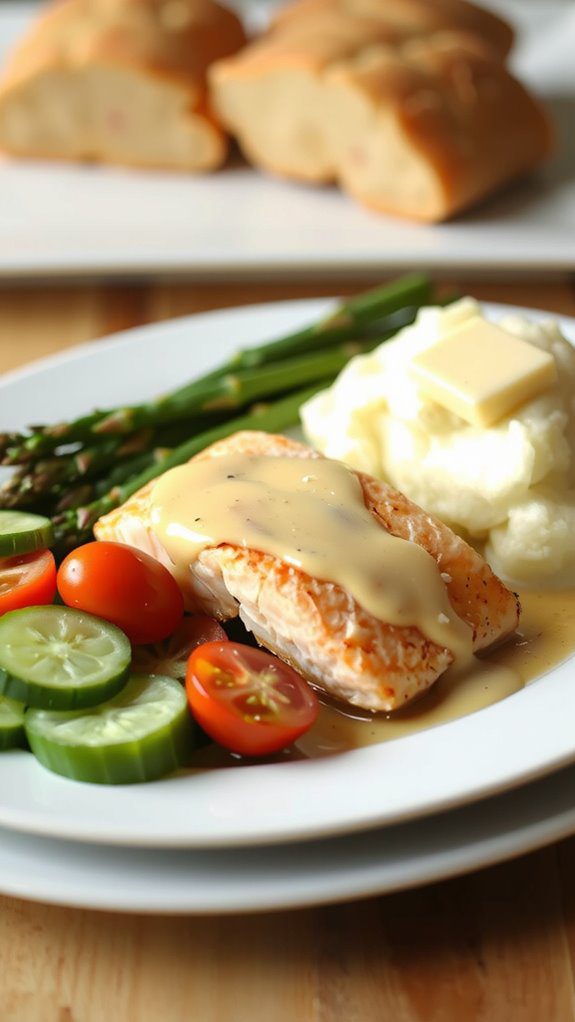 pair salmon with salads