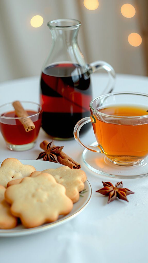 pair shortbread with drinks