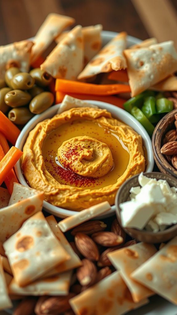 pair with veggies and cheese