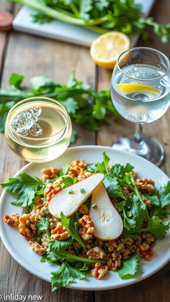 pairing drinks for salad